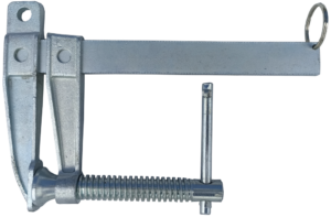 Welder grounding clamp with lever