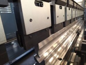 Detail of press brake